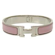 Pre-owned Metal bracelets Hermès Vintage , Gray , Dames