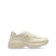 Ivoor Sneakers met Interlocking G Logo Gucci , Beige , Dames