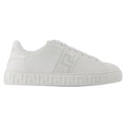 Cotton sneakers Versace , White , Dames