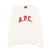 Ecru Joshua Pullover Sweater A.p.c. , Beige , Heren