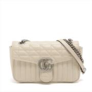 Pre-owned Leather gucci-bags Gucci Vintage , Beige , Dames