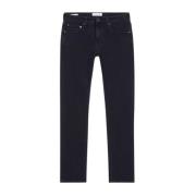 Slim Fit Gewassen Zwarte Jeans Calvin Klein , Black , Heren