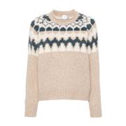 Beige Alpaca Wool Sweater Eleventy , Beige , Dames