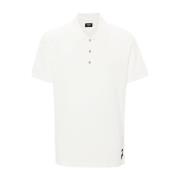 Geborduurde Logo Polo Shirts Fendi , White , Heren