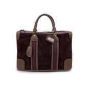 Pre-owned Suede handbags Gucci Vintage , Brown , Dames