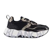 Club Dames Sneakers Voile Blanche , Black , Dames