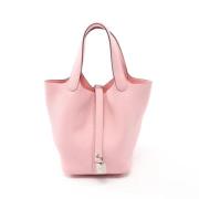 Pre-owned Leather handbags Hermès Vintage , Pink , Dames