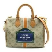 Pre-owned Fabric louis-vuitton-bags Louis Vuitton Vintage , Beige , Da...