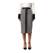 Elegante Zwarte Rok voor Vrouwen Simona Corsellini , Black , Dames