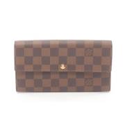 Pre-owned Canvas wallets Louis Vuitton Vintage , Brown , Dames