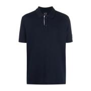 Blauwe Gebreide Polo Shirt Paul & Shark , Blue , Heren