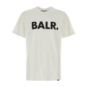 Klassieke Straight T-Shirt Balr. , White , Heren