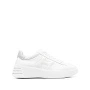 Casual Wit Leren Sneaker Hogan , White , Dames