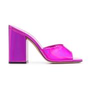 Elegant Pink Mule Mid Heels Paris Texas , Pink , Dames