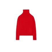 Rode Yak Wol Rollneck Pullover Vanessa Bruno , Red , Dames