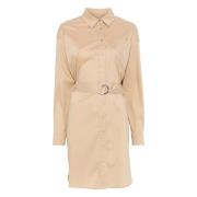 Loridel lange mouw dagjurk Ralph Lauren , Beige , Dames