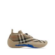 Multikleur Nova Check Sneaker Burberry , Beige , Heren