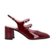 Bordeaux Rode Lakleren Hoge Hak Schoen Carel , Red , Dames