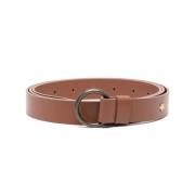 Bruin Leren Casual Riem Lorena Antoniazzi , Brown , Dames