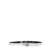 Ovaal Logo Riem voor Dames Diesel , Gray , Dames