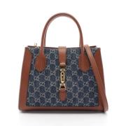 Pre-owned Leather gucci-bags Gucci Vintage , Blue , Dames