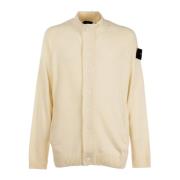 Heren Cardigan met Rits en Knopen Armata Di Mare , Beige , Heren