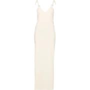 Casual Beige Maxi Jurk Paco Rabanne , Beige , Dames