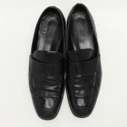 Pre-owned Leather flats Prada Vintage , Black , Heren