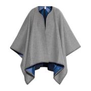 Omkeerbare poncho Salvatore Ferragamo , Gray , Dames