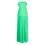 Jurk Vrouw Strapless Beach Dress Karl Lagerfeld , Green , Dames