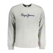 Grijze Katoenen Sweater met Lange Mouwen Pepe Jeans , Gray , Heren