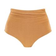 Metallic Fiber Bikini Briefs Max Mara , Orange , Dames