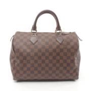 Pre-owned Canvas handbags Louis Vuitton Vintage , Brown , Dames