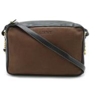 Pre-owned Leather shoulder-bags Loewe Pre-owned , Black , Dames