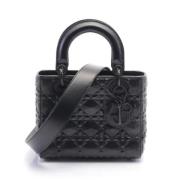 Pre-owned Leather dior-bags Dior Vintage , Black , Dames