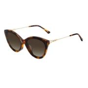 Bruin Metalen Dames Zonnebril Jimmy Choo , Brown , Dames