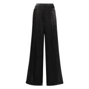 Iridescent Wide Leg Jeans in Zwart Michael Kors , Black , Dames