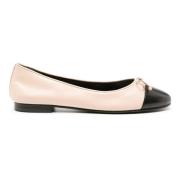 Elegant Beige Ballerina Flats Tory Burch , Beige , Dames