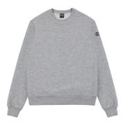 Hoodloze Sweatshirt Katoen Polyester Elastaan Colmar , Gray , Heren