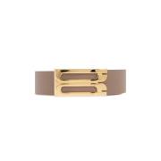 Leren riem Victoria Beckham , Beige , Dames