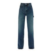 Donkere Wassing Rechte Pijp Jeans Haikure , Blue , Dames