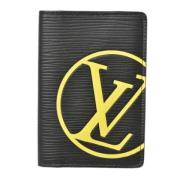 Pre-owned Leather wallets Louis Vuitton Vintage , Black , Dames