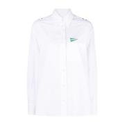 Casual Wit Zeemansshirt met Lange Mouwen Kenzo , White , Dames