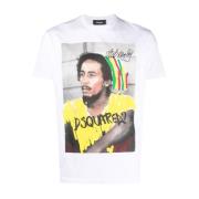 Witte Cool Fit T-shirts en Polos Dsquared2 , White , Heren