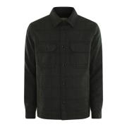 Alaskan Wool Overshirt Woolrich , Green , Heren