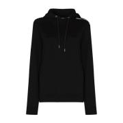 Casual Zwarte Katoenen Sweater Hoodie Paco Rabanne , Black , Dames