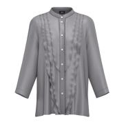 Blouse en overhemden, 100% samenstelling Emme DI Marella , Gray , Dame...