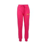 Joggers met Logo Print Versace Jeans Couture , Pink , Dames