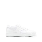 Witte Elegante Trainers Sneaker Giorgio Armani , White , Heren