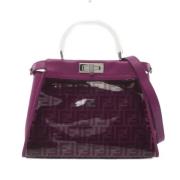 Pre-owned Leather fendi-bags Fendi Vintage , Purple , Dames